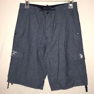 US Polo Association Boys Cargo Shorts Size 16